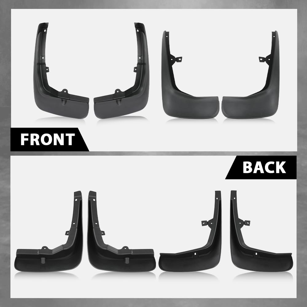 G-PLUS 4PCS Mud Flaps Splash Guards Mudguards Mudflaps with Hardware Compatible with Land Rover Range Rover Sport L320 2006-2013 Front LH RH & Rear LH RH