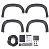 G-PLUS Fender Flares Modified Compatible with Chevy Silverado 1500 2019-2021 Not Fit GMC Sierra LD 2019 Pocket Rivet Wheel Opening Molding Arch Trim 4PCS Black