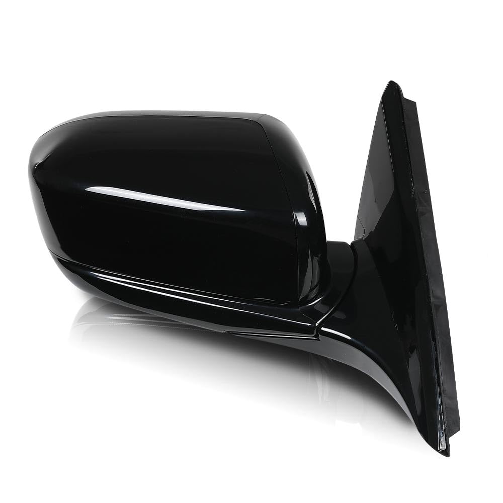 G-PLUS Power Mirror Right Passenger Side Compatible with Honda Accord 4-Door 2003-2007 Manual Folding 3-Pin HO1321152 76200SDAA13ZA Glossy Black