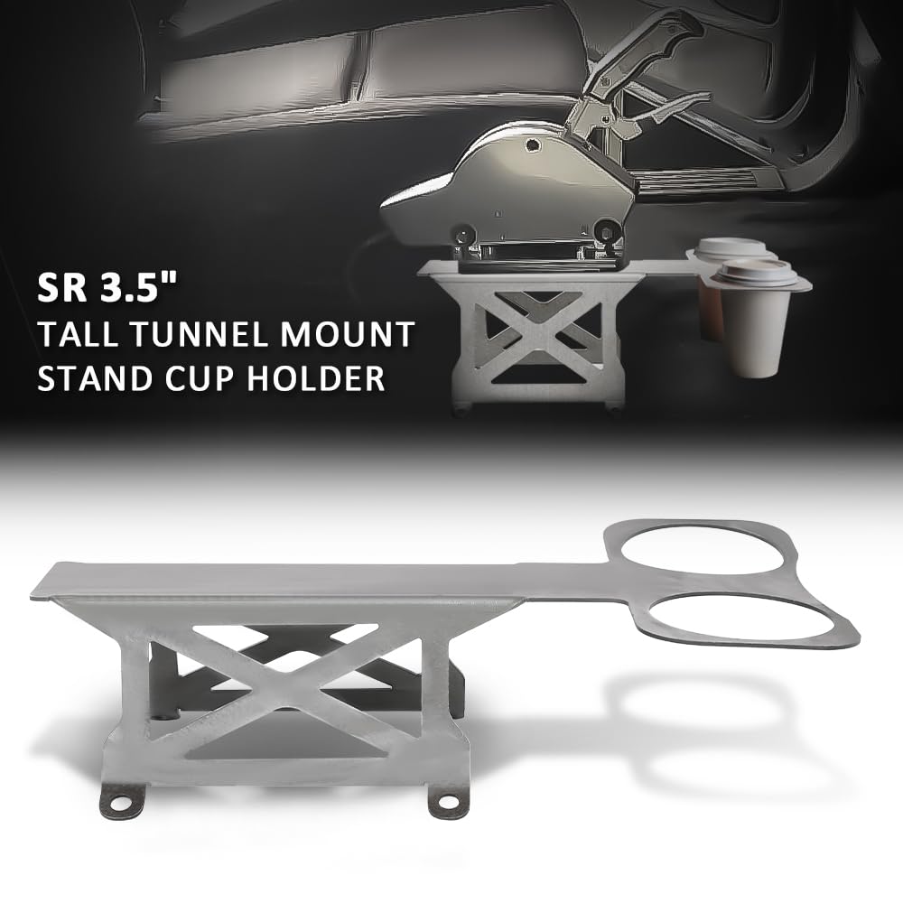G-PLUS 3.5" Tall Tunnel Mount Stand Cup Holder Fit for B&M Hurst TCI Ratchet Mega Shifter
