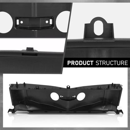 G-PLUS Front Radiator Shutter Air Duct Intake Compatible with Tesla Model S 2016-2020 1058073-00-B Black