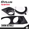 G-PLUS Fog Light Frames Compatible With BMW 3 Series E46, Bumper Fog Lamp Cover Pair LH & RH (Dumb Black)