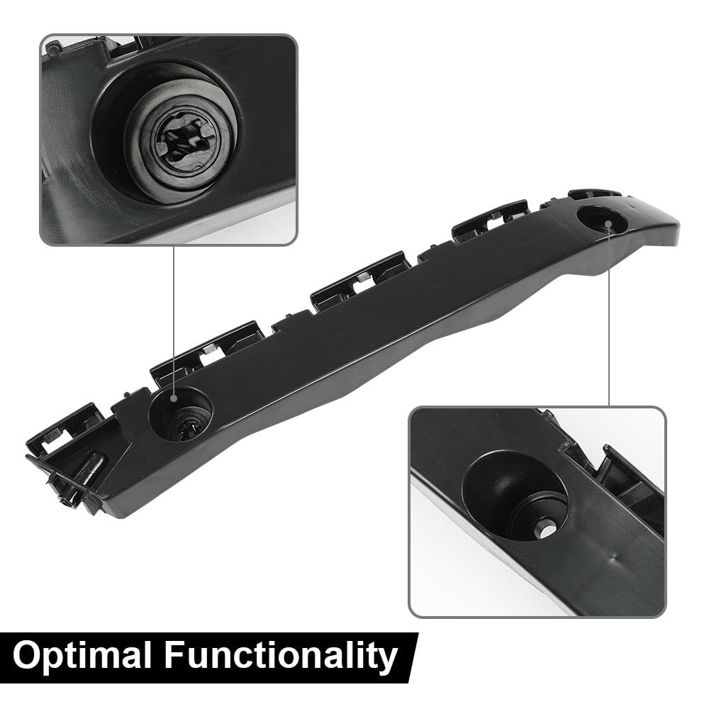 G-PLUS Front Bumper Cover Support Brackets Compatible with Toyota Sienna 2011-2020 5211508020, 5211608010, TO1043116, TO1042116 Left+Right Side Black Primed