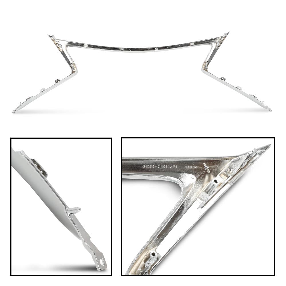G-PLUS Front Bumper Grille Trim Surroud Compatible with 2015 2016 2017 NX200t NX300 F Sport Type LX1202108 5312178010 Chrome