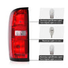 G-PLUS Tail Lights w/Bulbs Compatible with Chevy Colorado 2015-2022(Fit 4-Door Crew Cab and 4-Door Extended Cab Only) Luces Traseras Rear Brake Lamps Assembly,GM2800270 GM2801270 Left&Right