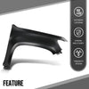 G-PLUS Fender Front Right Side Compatible with Chevy Colorado Base 2015 2016 2017 2018 2019 2020 Fit Chevy Colorado (submodel: LT, WT, Z71) 2015 2016 2017 2018 2019 2020 2021 2022 23373629 Black