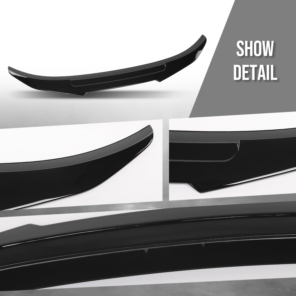 G-PLUS Rear Trunk Spoiler Wing Compatible with BMW 2 Series F44 220i 228i M235i Gran Coupe 4 Door 2020 2021 2022 Rear Trunk Spoiler Lip Wing Glossy Black