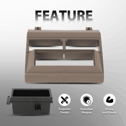 G-PLUS Single Din Radio Stereo Dash Kit Beige w/Storage Pocket Compatible with 1992-1994 Chevy Crew Cab Dually/Fits 1992-1994 Chevy Blazer Full Size/Fits 1988-1994 Chevy Pickup Full Size