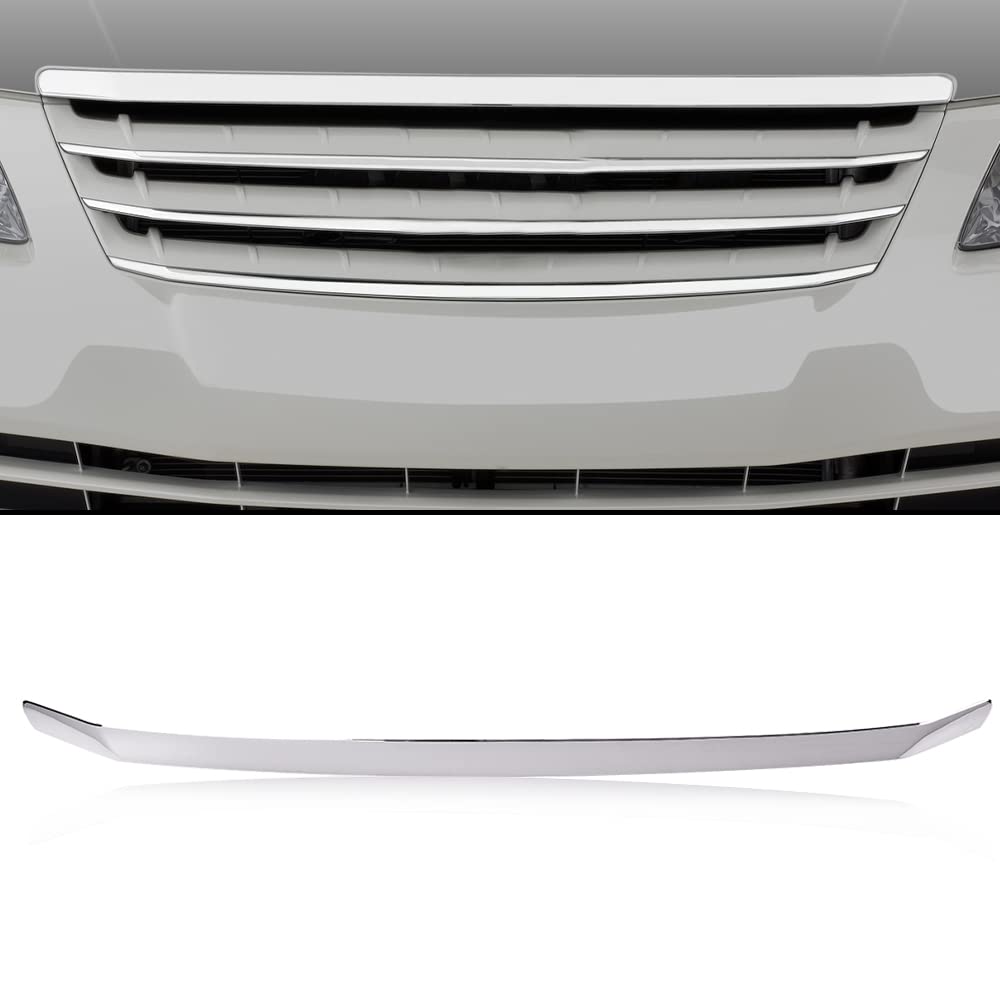 G-PLUS Hood Molding, Compatible with Toyota Avalon 2005-2010 Front Grille Chrome Trim Replace For #75770-AC010, TO1235100