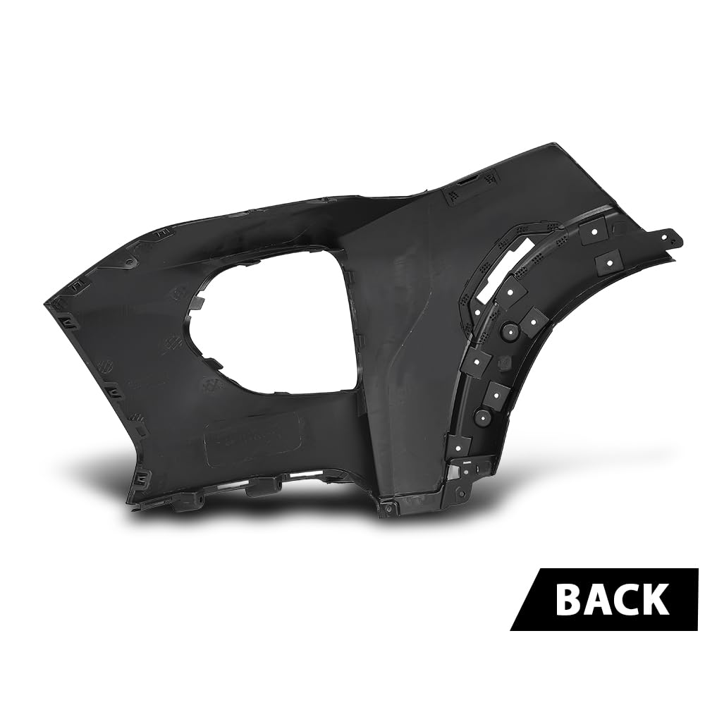 G-PLUS Front Bumper Cover Passenger Right Side Compatible with Chevy Trailblazer 2021-2022 NOT Fit RS Model 42749517, 42772012 Black