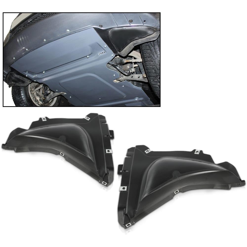 G-PLUS Front Engine Splash Shield Left & Right Side Compatible with BMW 5-Series/Fit 535i 550i 528i Base 2011-2016 2.0L 3.0L 4.4L BM1228155, BM1228154