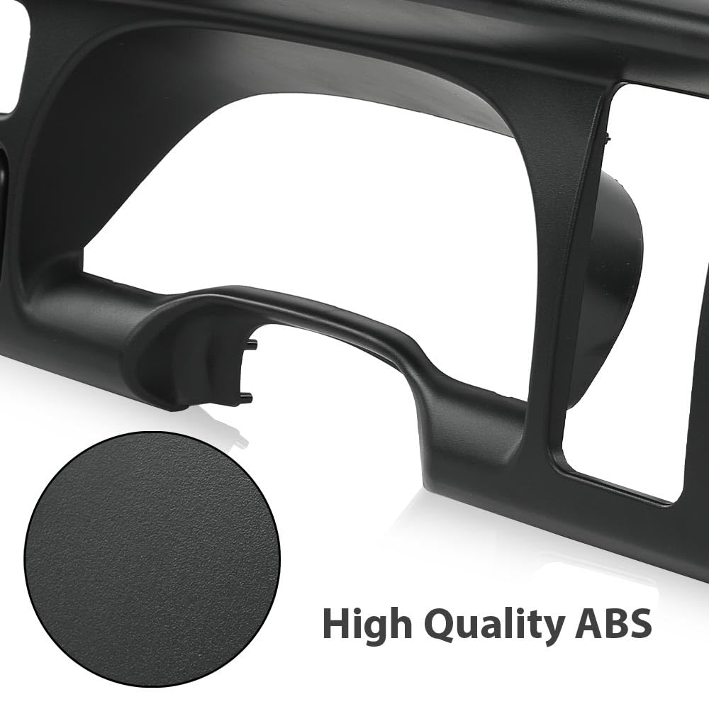 G-PLUS Dash Board Bezel Cover Double Din Compatible with Dodge Ram 1500 1998-2001/ Ram 2500 3500 1998-2002 Instrument Panel Cover w/Vent (Clips Included)
