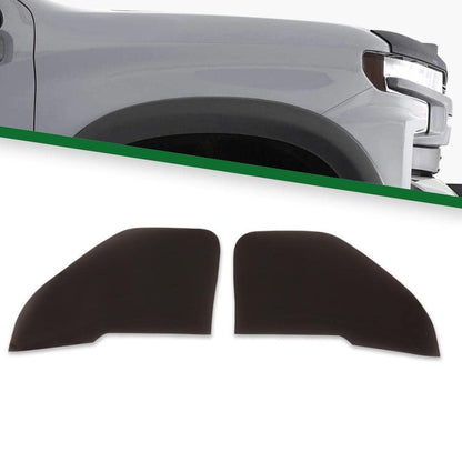G-PLUS Front Headlight Side Reflector Smoke Compatible with 2019-2021 Silverado 1500
