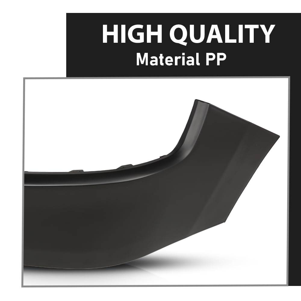 G-PLUS Front Upper Primed Bumper End Filler Compatible with Dodge Ram 1500 2019 2020 2021 2022, 68403910AE, 68403911AE, CH1017103, CH1016103, Black