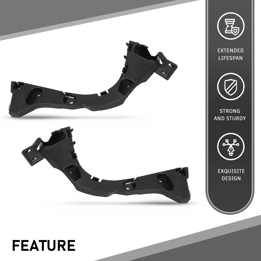 G-PLUS Rear Bumper Bracket Set, Compatible with Ford Focus RS 2016-2018/Focus SEL 2017-2018/ (submodel: ELECTRIC, SE, ST, Titanium) 2015-2018, LH & RH 2PCS, F1EZ17D948E, F1EZ17D948F