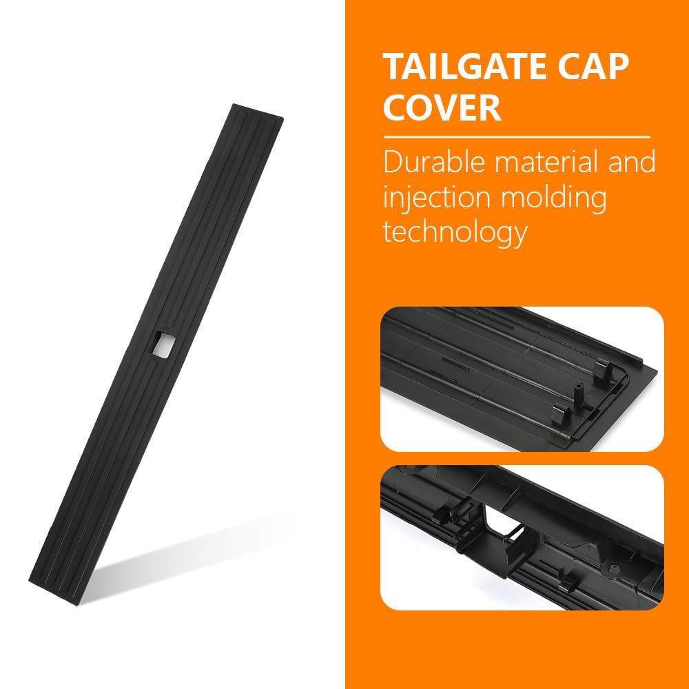 G-PLUS Tailgate Cap Pad Flexible Flex Step Molding Trim w/Release Button Compatible with Ford F150 2015-2020 (NOT FIT Super Duty) FL3Z9940602B