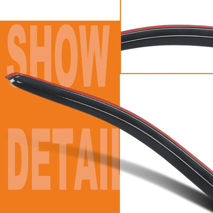 G-PLUS Out-Channel Mount Ventvisor Window Deflectors Compatible with Ford F150 SuperCrew Crew Cab 2009-2014 Fit Ford F150 SVT Raptor SuperCrew Cab 2010-2014 4 PCS Smoky