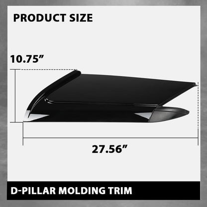 G-PLUS Rear Outside D Pillar Molding Trim Compatible with Range Rover Sport 2014-2022 2PC