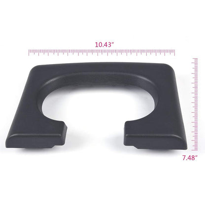 G-PLUS Center Console Cup Holder Pad Replacement Compatible with Ford F150 2004 2005 2006 2007 2008 2009 2010 2011 2012 2013 2014 (Dark Grey)