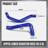 G-PLUS Upper lower Radiator Hose Compatible with Toyota Tacoma 2005-2015 (4.0L V6) Fit Toyota 4Runner 2003-2009 (4.0L V6) Fit Toyota FJ Cruiser 2007-2014 (4.0L V6) Black