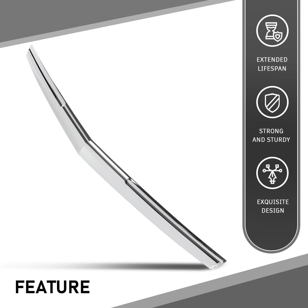 G-PLUS Hood Molding Trim Moulding Chrome Compatible with Cadillac Escalade/ESV 2015-2020, Fit for Models Without Sport Package 22956470, GM1235129
