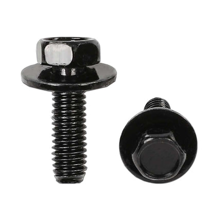 G-PLUS Body Bolts- M6-1.0 x 20mm Long- 10mm Hex- 17mm Washer- 20 Bolts- #171 Compatible with Honda