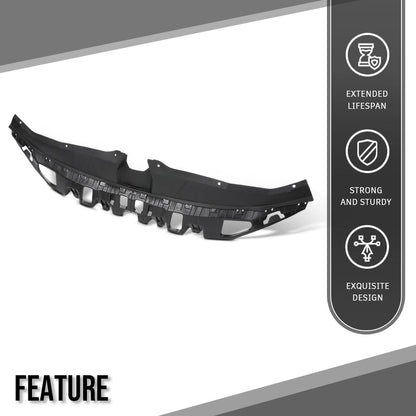 G-PLUS Grille Cover Upper Radiator Sight Shield Compatible with Hyundai Elantra 2021-2023 1.6L 1580CC 96CU. IN. L4 FULL HYBRID EV- (FHEV) DOHC/DOHC TURBOCHARGED HY1224124, 86391AA000 Black