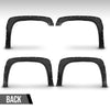 G-PLUS Fender Flares, Compatible with 1999-2006 Chevy Silverado/1999-2006 GMC Sierra (Incl. 2007 Classic Models/Not fit Dually & Step-side models), Smooth Rivet Wheel Protector Vent Trim 4pcs