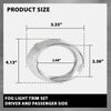 G-PLUS Fog Light Trim Set Left and Right Chrome 2Pcs Compatible with Benz GLK350 (submodel: 4Matic, Base) 2010-2012 2048851074