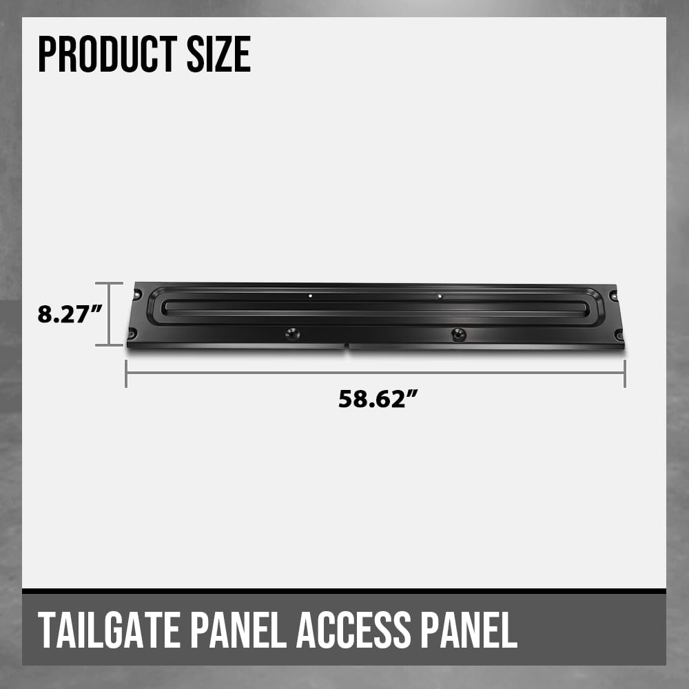 G-PLUS Tailgate Plate Access Panel Compatible with Ford F250 F350 Super Duty 1999-2016 Fit Styleside Models Only FO1900121, FO1905102 Black