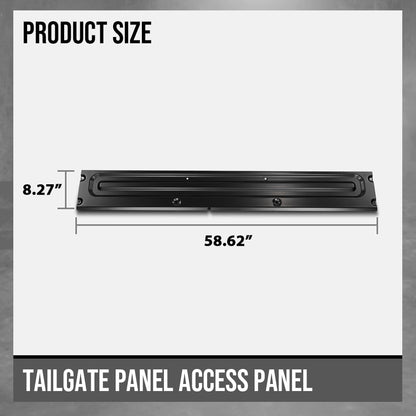 G-PLUS Tailgate Plate Access Panel Compatible with Ford F250 F350 Super Duty 1999-2016 Fit Styleside Models Only FO1900121, FO1905102 Black