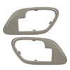 G-PLUS Interior Door Handle Trim Bezel 2pcs Compatible with 1995-2002 Chevy C3500 Truck 1995-2000 GMC C2500 Truck 1995-1999 GMC Suburban K1500 15708081 15708082