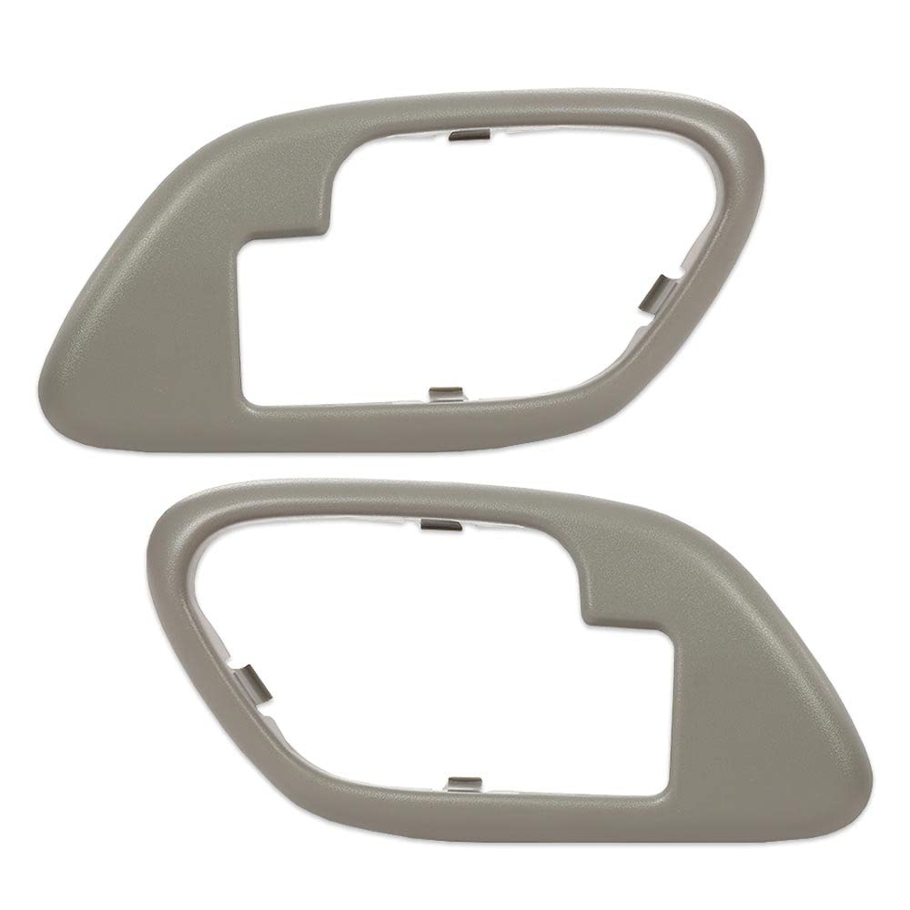 G-PLUS Interior Door Handle Trim Bezel 2pcs Compatible with 1995-2002 Chevy C3500 Truck 1995-2000 GMC C2500 Truck 1995-1999 GMC Suburban K1500 15708081 15708082