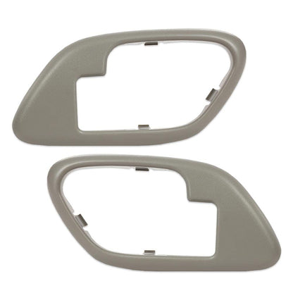 G-PLUS Interior Door Handle Trim Bezel 2pcs Compatible with 1995-2002 Chevy C3500 Truck 1995-2000 GMC C2500 Truck 1995-1999 GMC Suburban K1500 15708081 15708082