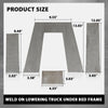 G-PLUS Weld on Lowering Truck Under Bed Frame 10" Tall Step C Notch Kit 3" Wide Silver