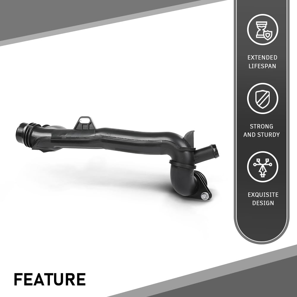 G-PLUS Thermostat Coolant Pipe Compatible with Benz C300/E350/GLC300/GLE350 2019-2023,Fit Benz M264 Engine CLS C-Class E-Class Models A2642008600, 2642008600, 264 200 86 00, A 264 200 86 00 Black
