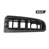 G-PLUS Window Switch Bezel Cover Driver Side, Push Button, Manual, Dark Gray, Compatible with Chevy Silverado/GMC Sierra 2003-2007