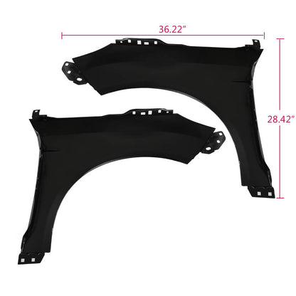 Compatible For Ford Focus 2012 2013 2014 2015 2016 2017 2018 Fender Quarter Panel Steel Primed Front Left Right Side Set Pair FO1241287 FO1240287
