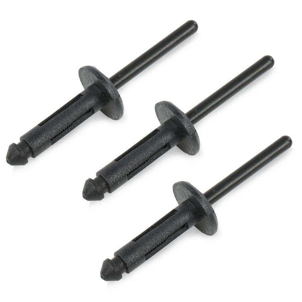 G-PLUS Rubber Bumper Hood Seal & Rivets Compatible with Dodge Challenger 2008-2022 Black PVC 68051392AB, 68051392AA