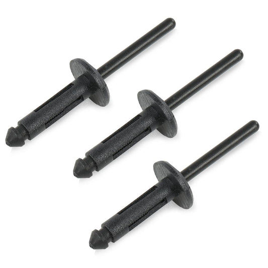 G-PLUS Rubber Bumper Hood Seal & Rivets Compatible with Dodge Challenger 2008-2022 Black PVC 68051392AB, 68051392AA