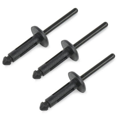 G-PLUS Black Rubber Bumper Hood Seal & Rivets Compatible with Dodge Challenger 2008-2022 68051392AB, 68051392AA