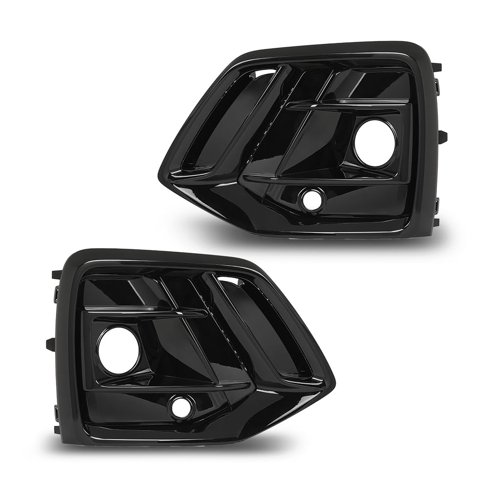 G-PLUS Pair Front Bumper Fog Light Cover Grille Trim, Compatible with Audi Q5/ Q5 Sportback 2021 2022 2023, Left Driver & Right Passenger Side 2PCS