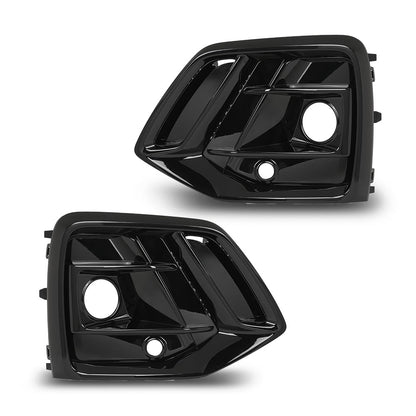 G-PLUS Pair Front Bumper Fog Light Cover Grille Trim, Compatible with Audi Q5/ Q5 Sportback 2021 2022 2023, Left Driver & Right Passenger Side 2PCS