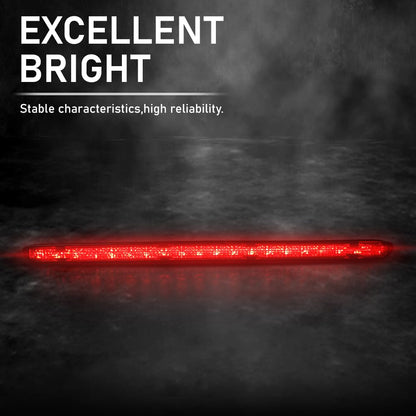 G-PLUS LED 3rd Third Brake Light Compatible with Benz C-Class W203 Sedan & AMG 2001-2007, Not Fit W203 Wagon Models, High Mount Cargo Light, Red Lens Clear Housing, A2038201456, 2038201456