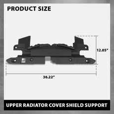 G-PLUS Radiator Cover Shield for Toyota RAV4 2016-2018 Front Bumper Upper Close-up View