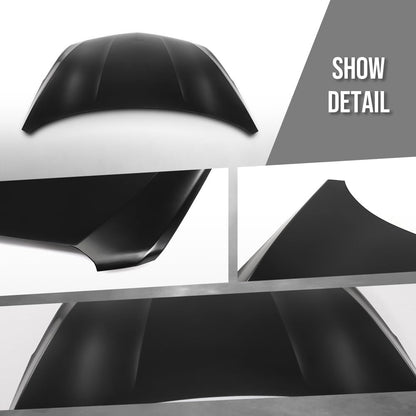 G-PLUS Front Hood Panel Compatible with Cadillac XT5 2017-2023 Black