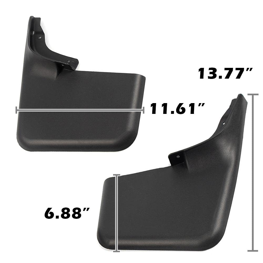 G-PLUS Mud Flaps, Compatible with Ford F150 2004-2014, w/o The Factory Wheel Lip Moldings Splash Guards Mudguards Front Rear 4PCS Heavy Duty Molded No Drill CL3Z-16A550-C, CL3Z-16A550-F
