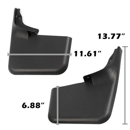 G-PLUS Mud Flaps, Compatible with Ford F150 2004-2014, w/o The Factory Wheel Lip Moldings Splash Guards Mudguards Front Rear 4PCS Heavy Duty Molded No Drill CL3Z-16A550-C, CL3Z-16A550-F