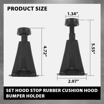 G-PLUS Hood Stop Rubber Cushion Bumper Holder, Compatible with Ford Escape 2013-2019, Fit Ford C-Max 2013-2018 AM5Z-16758-A, CV6Z-16758-A, AM5Z16758A, CV6Z16758A