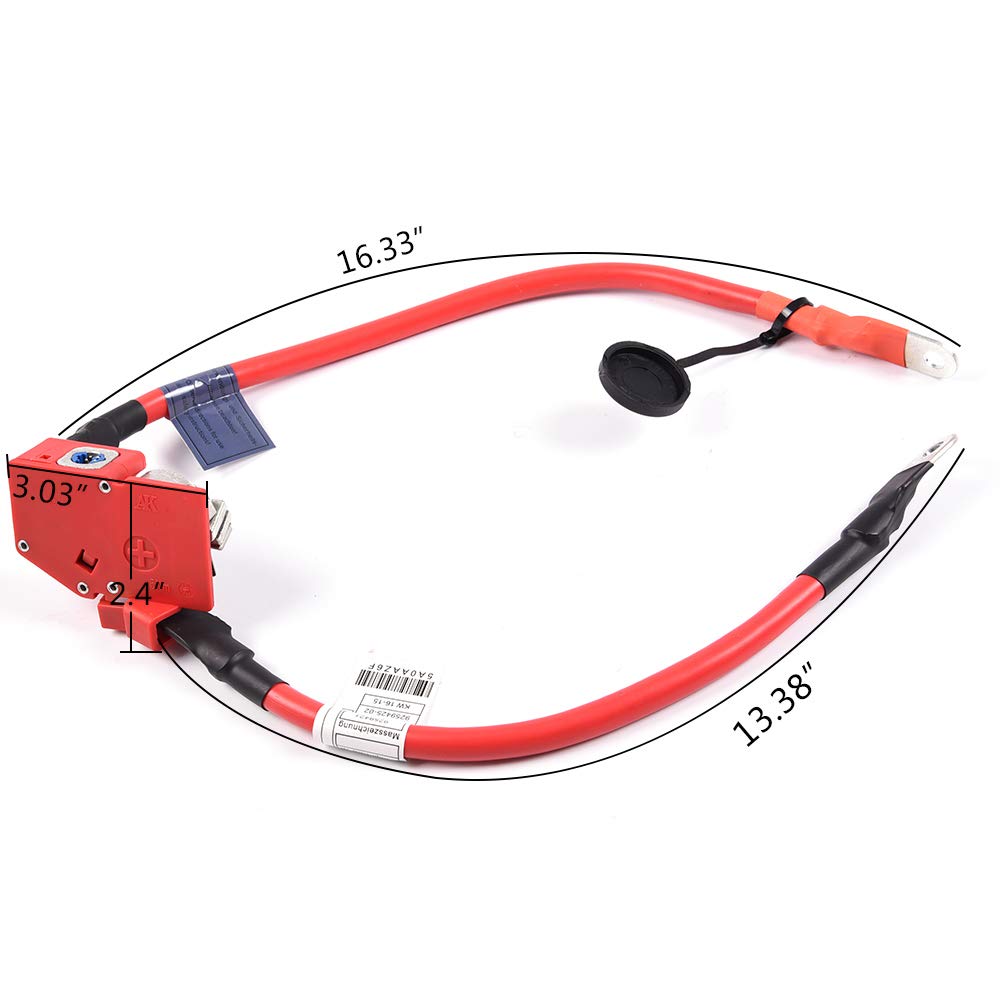 Compatible For BMW F30 F31 F34 F35 M3 F80 F32 F33 F36 M4 320i 328i 335i Positive Terminal Battery Blow Off Cable Lead Wire Plus Pole Replace # 61129259425